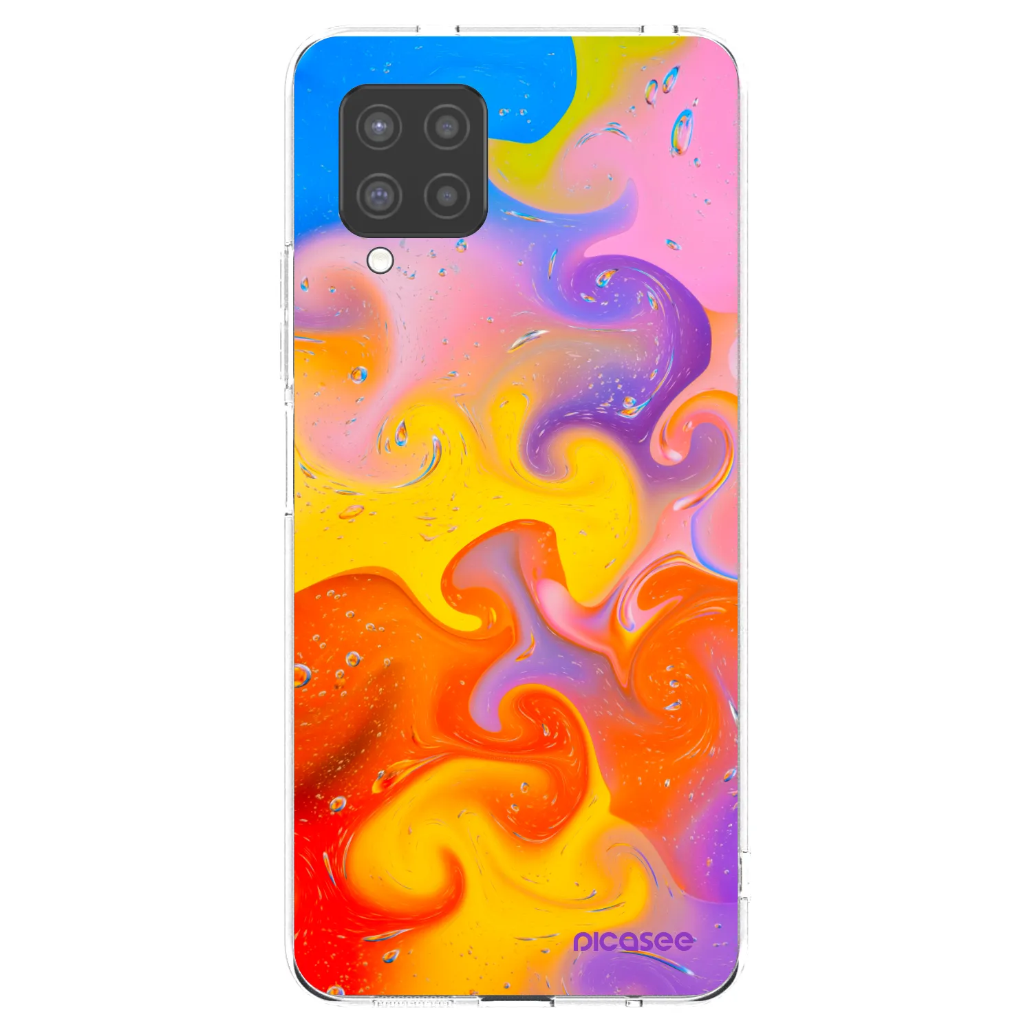 Picasee husă transparentă din silicon pentru Samsung Galaxy A42 A426B - Bubbles