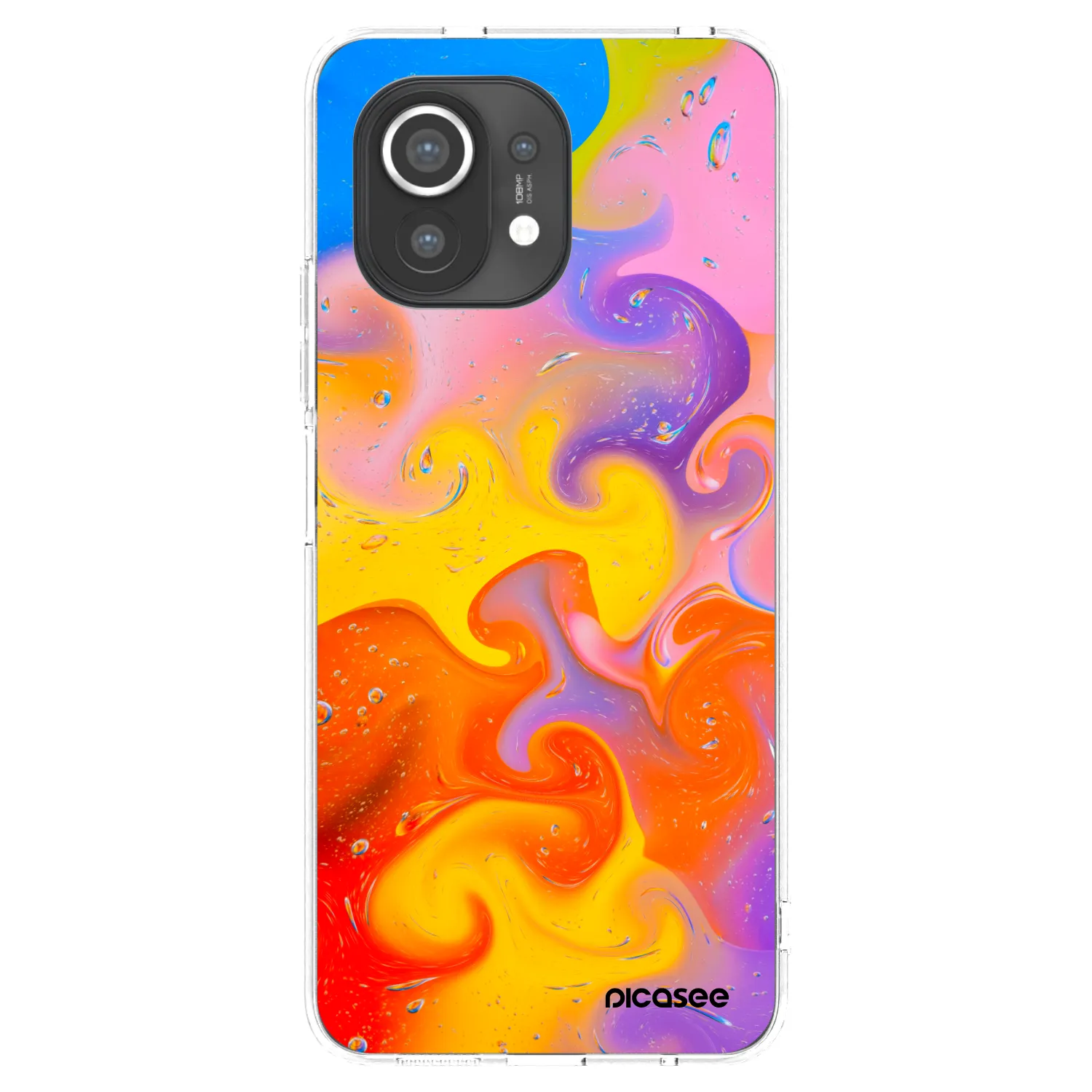 Picasee husă transparentă din silicon pentru Xiaomi Mi 11 - Bubbles