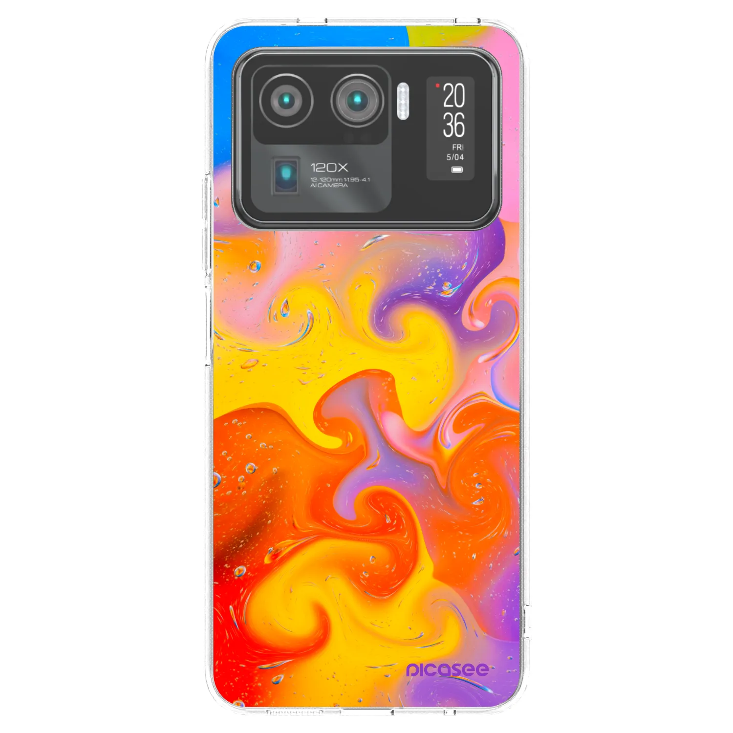 Picasee husă transparentă din silicon pentru Xiaomi Mi 11 Ultra - Bubbles