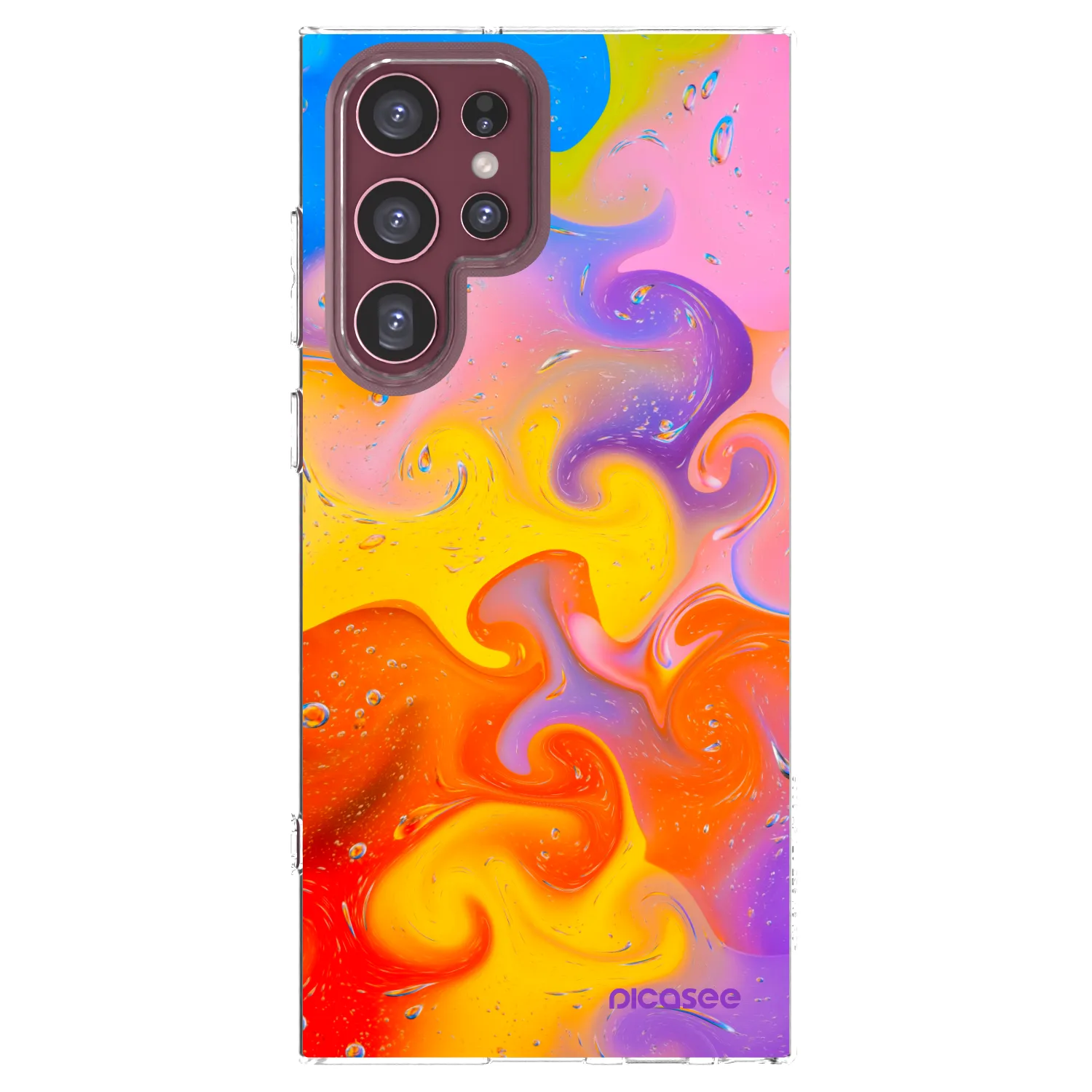 Picasee husă transparentă din silicon pentru Samsung Galaxy S22 Ultra 5G - Bubbles