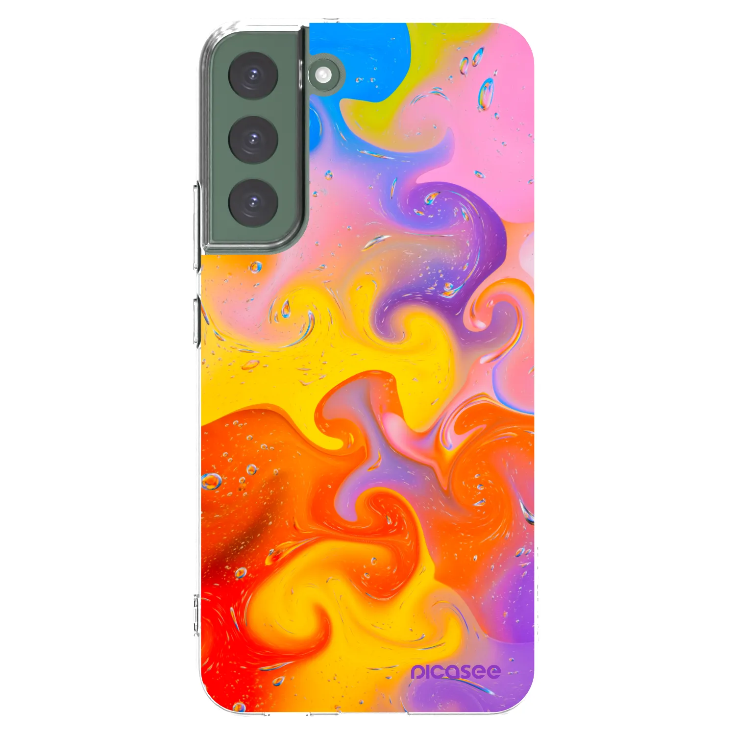 Picasee husă transparentă din silicon pentru Samsung Galaxy S22+ 5G - Bubbles