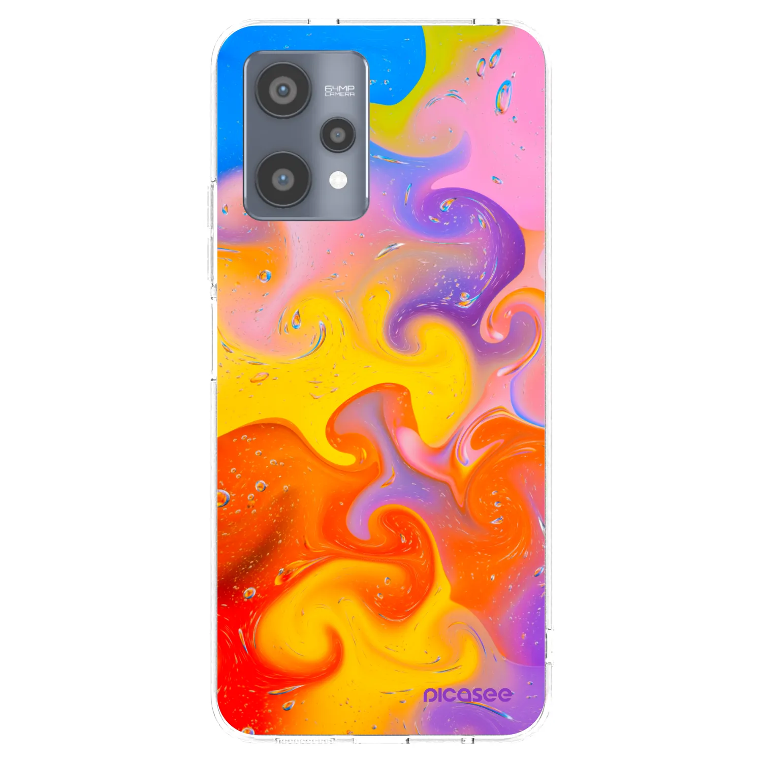 Picasee husă transparentă din silicon pentru Realme 9 Pro 5G - Bubbles
