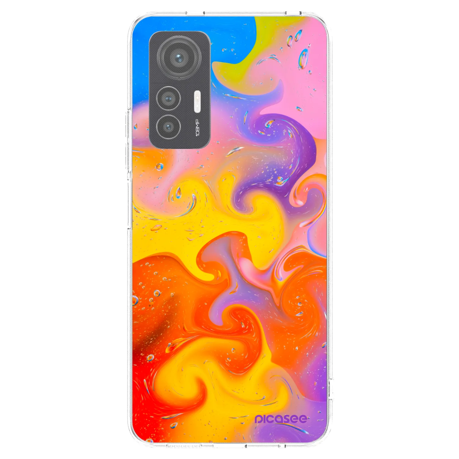 Picasee husă transparentă din silicon pentru Xiaomi 12 Lite - Bubbles