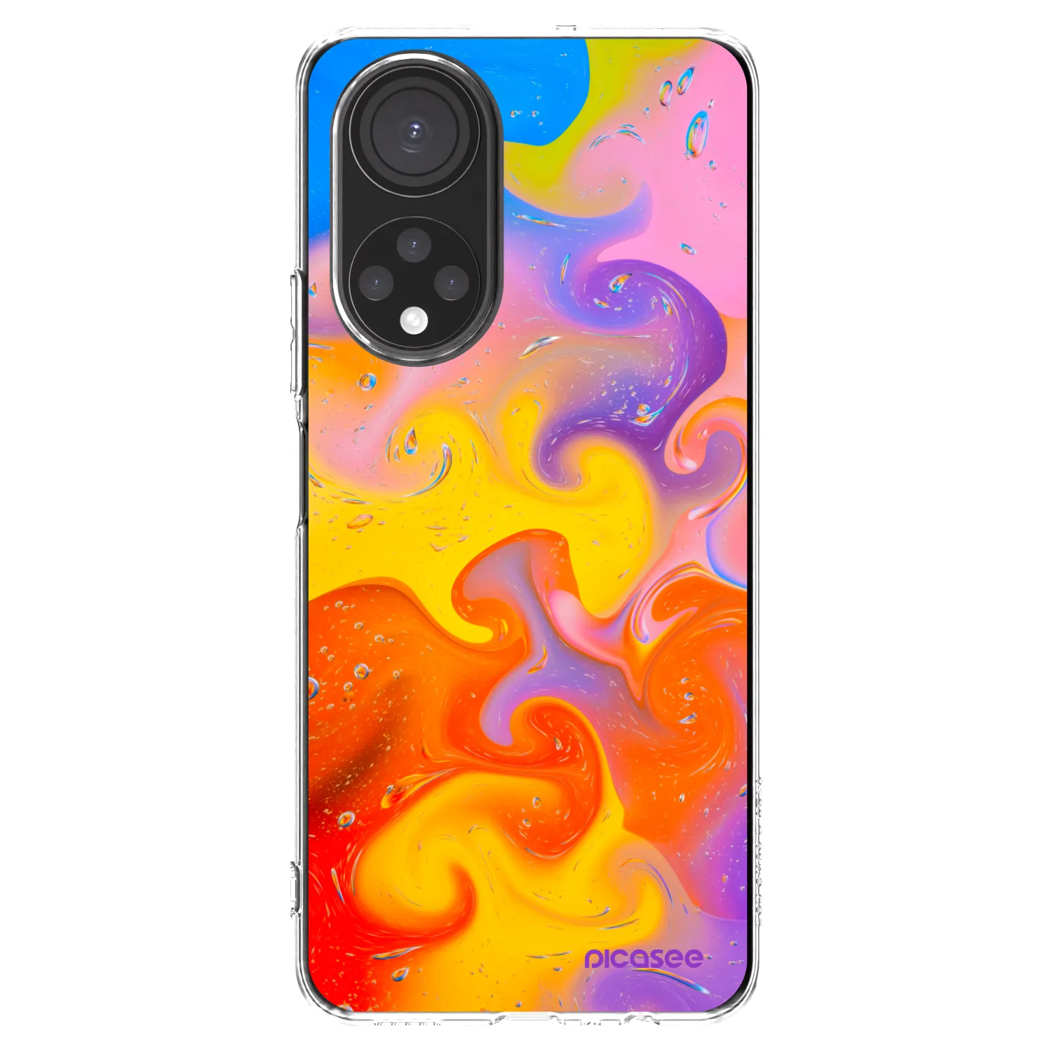 Picasee husă transparentă din silicon pentru Honor X7 - Bubbles