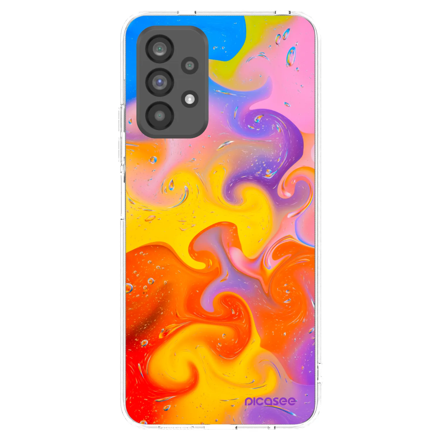 Picasee husă transparentă din silicon pentru Samsung Galaxy A73 5G - Bubbles