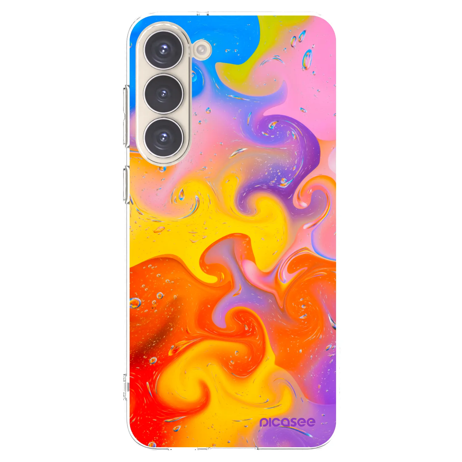 Picasee husă transparentă din silicon pentru Samsung Galaxy S23+ 5G - Bubbles