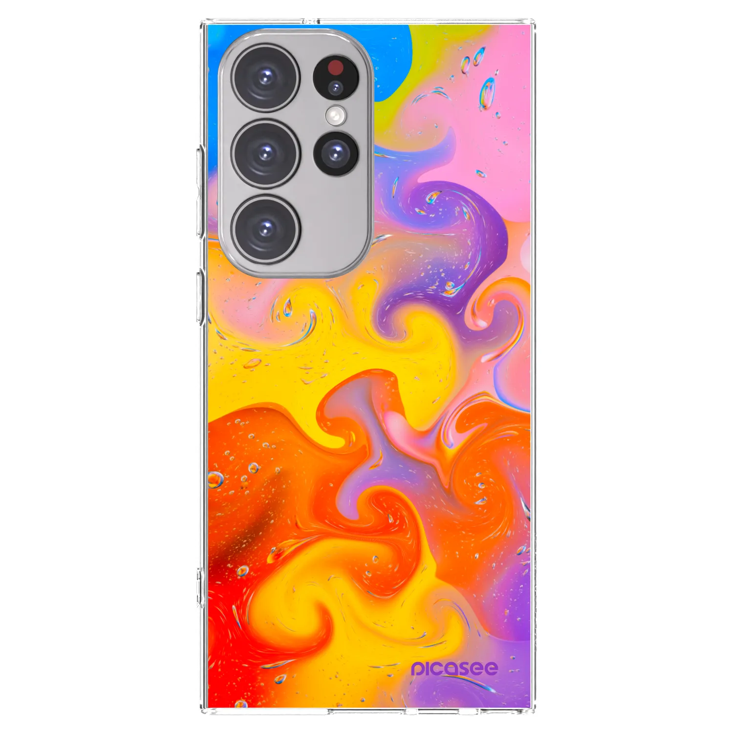 Picasee husă transparentă din silicon pentru Samsung Galaxy S23 Ultra 5G - Bubbles