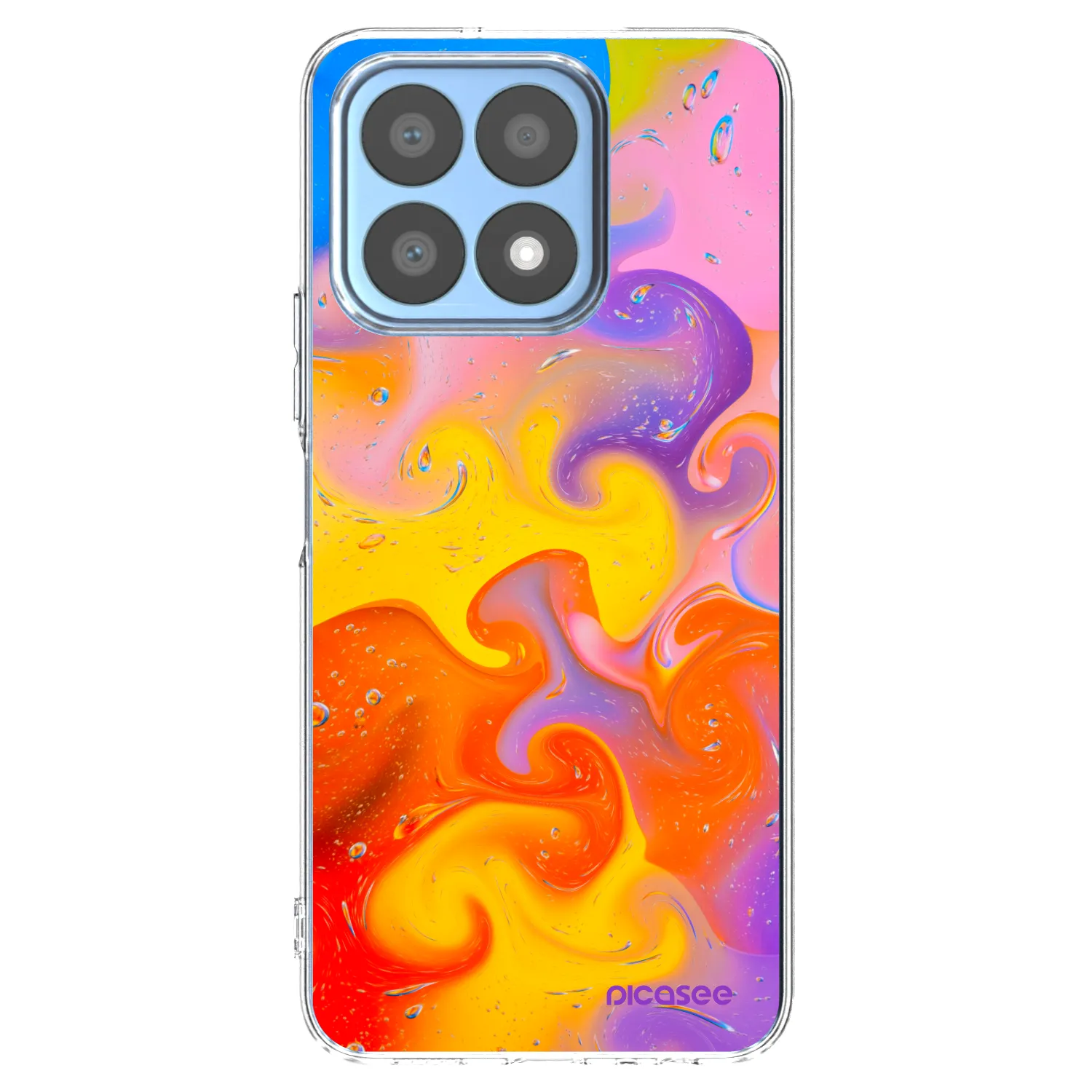 Picasee husă transparentă din silicon pentru Honor X8a - Bubbles