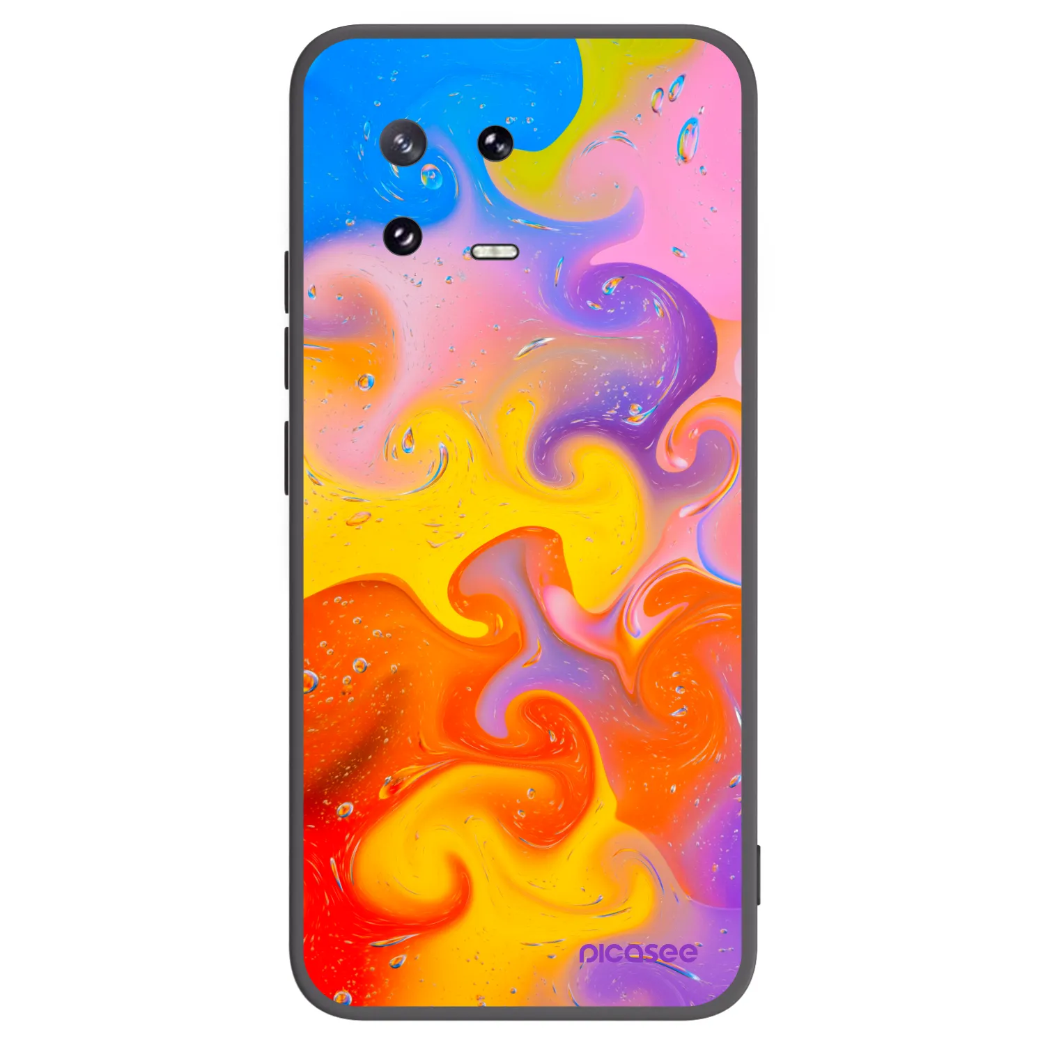 Picasee husă neagră din silicon pentru Xiaomi 13 Pro - Bubbles