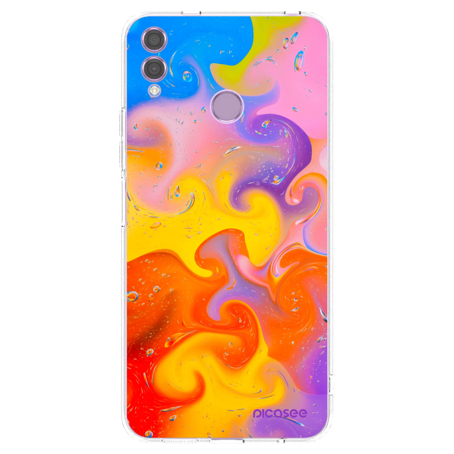 Picasee husă transparentă din silicon pentru Honor 8X - Bubbles