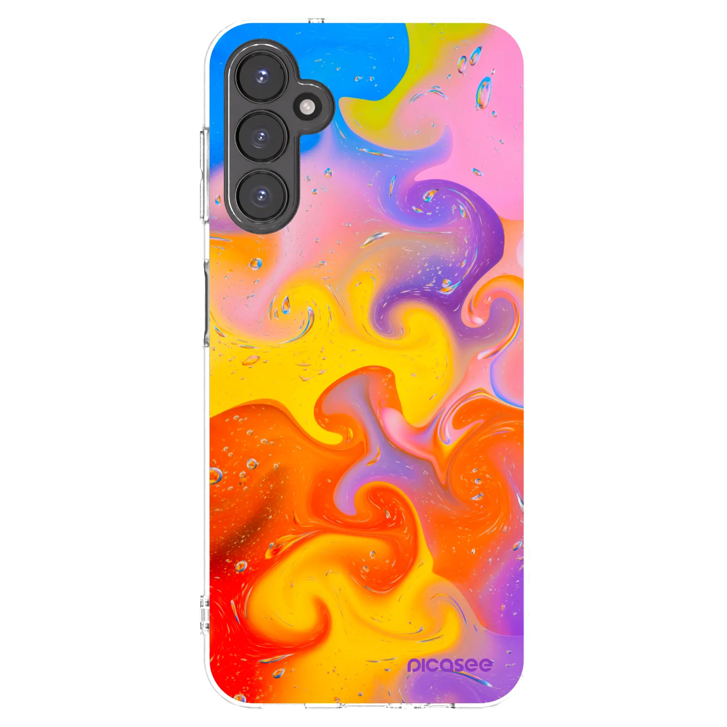 Picasee husă transparentă din silicon pentru Samsung Galaxy A14 4G A145R - Bubbles