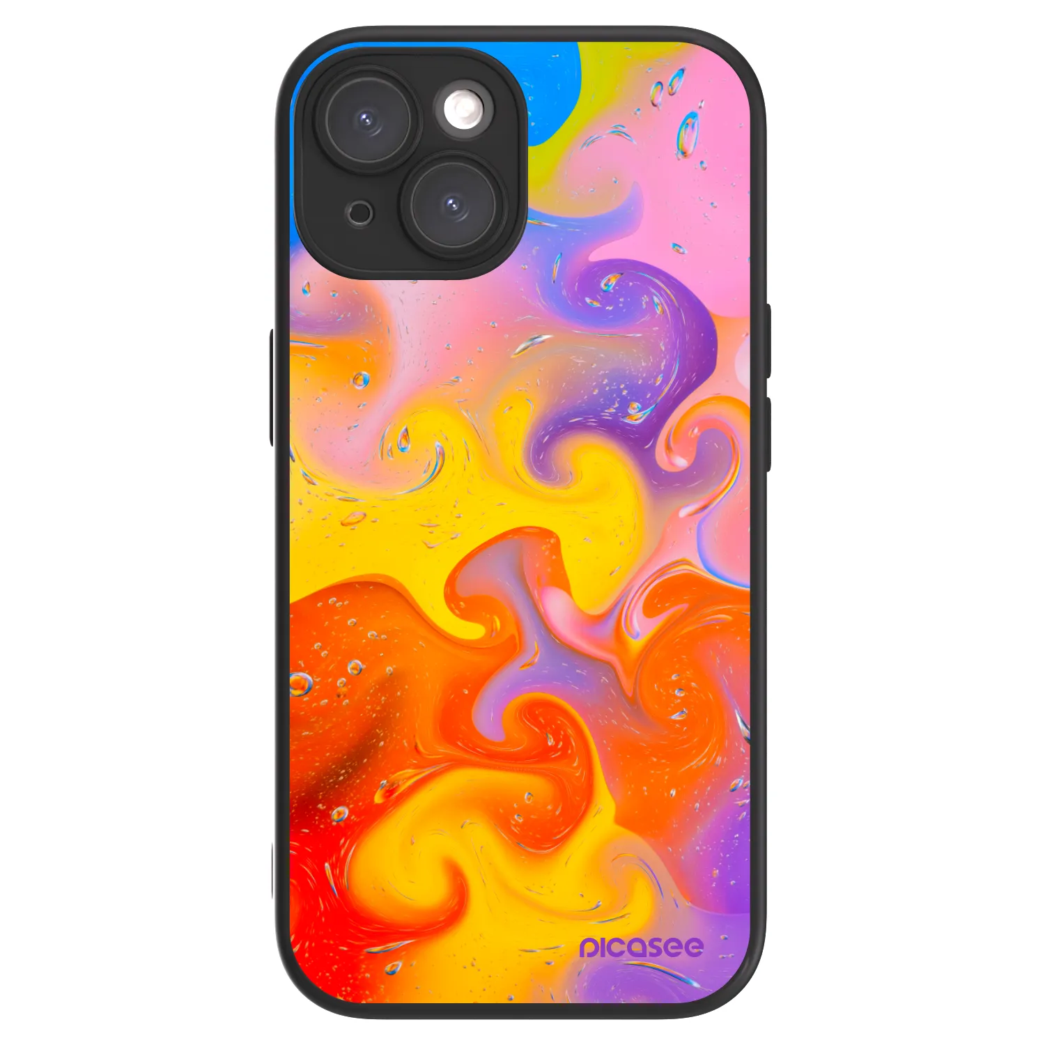 Picasee ULTIMATE CASE MagSafe pentru Apple iPhone 15 - Bubbles