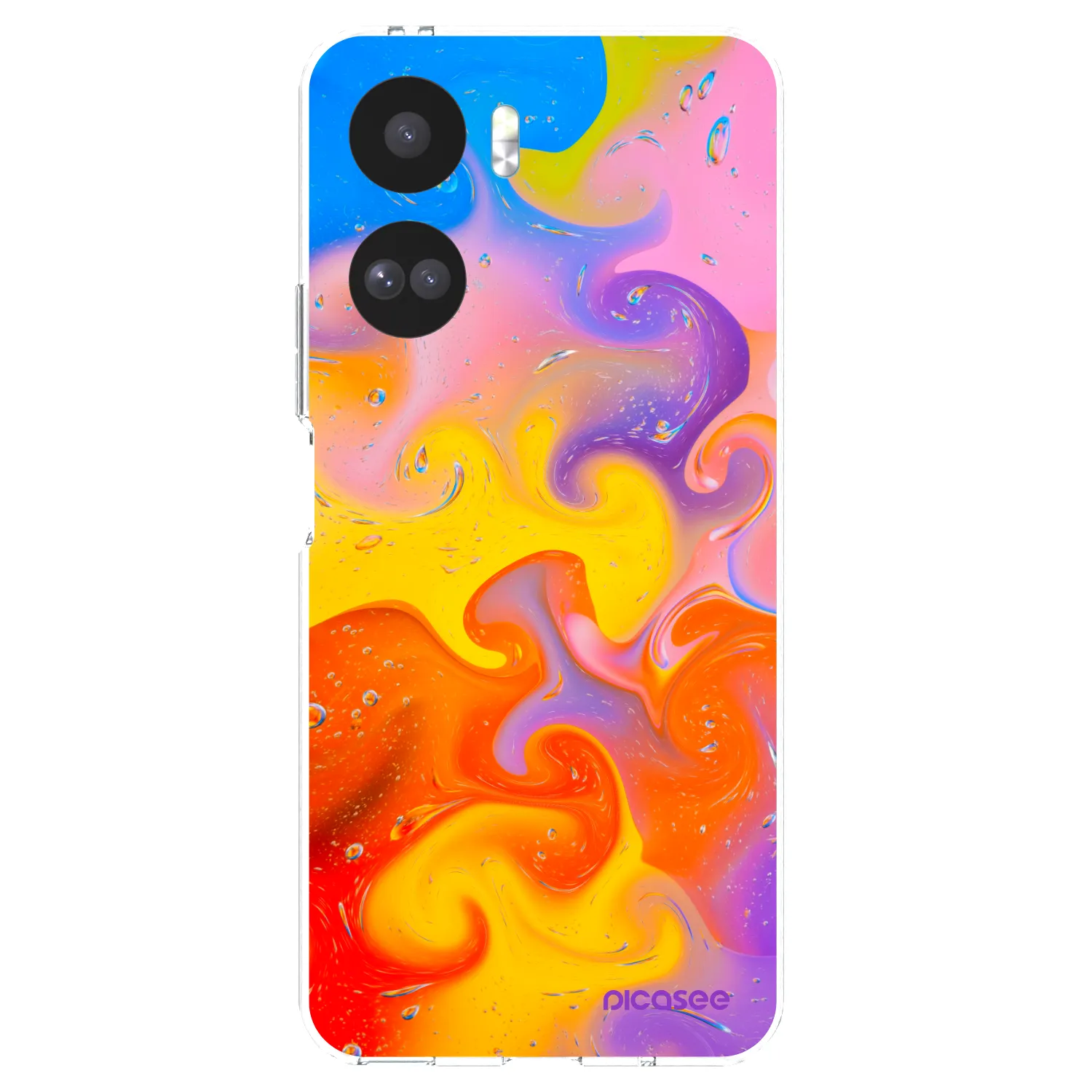 Picasee husă transparentă din silicon pentru Honor 90 Lite 5G - Bubbles
