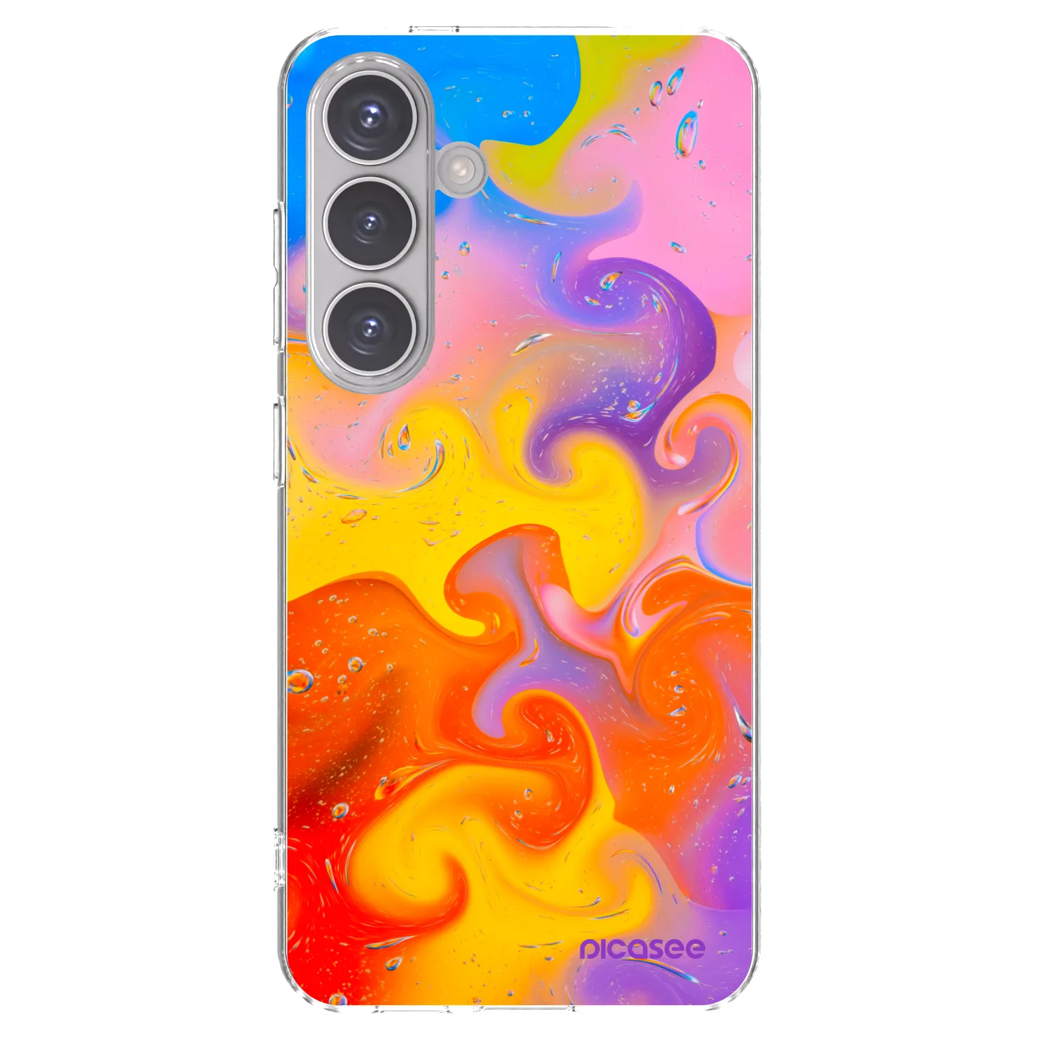 Picasee husă transparentă din silicon pentru Samsung Galaxy S24 S921B 5G - Bubbles