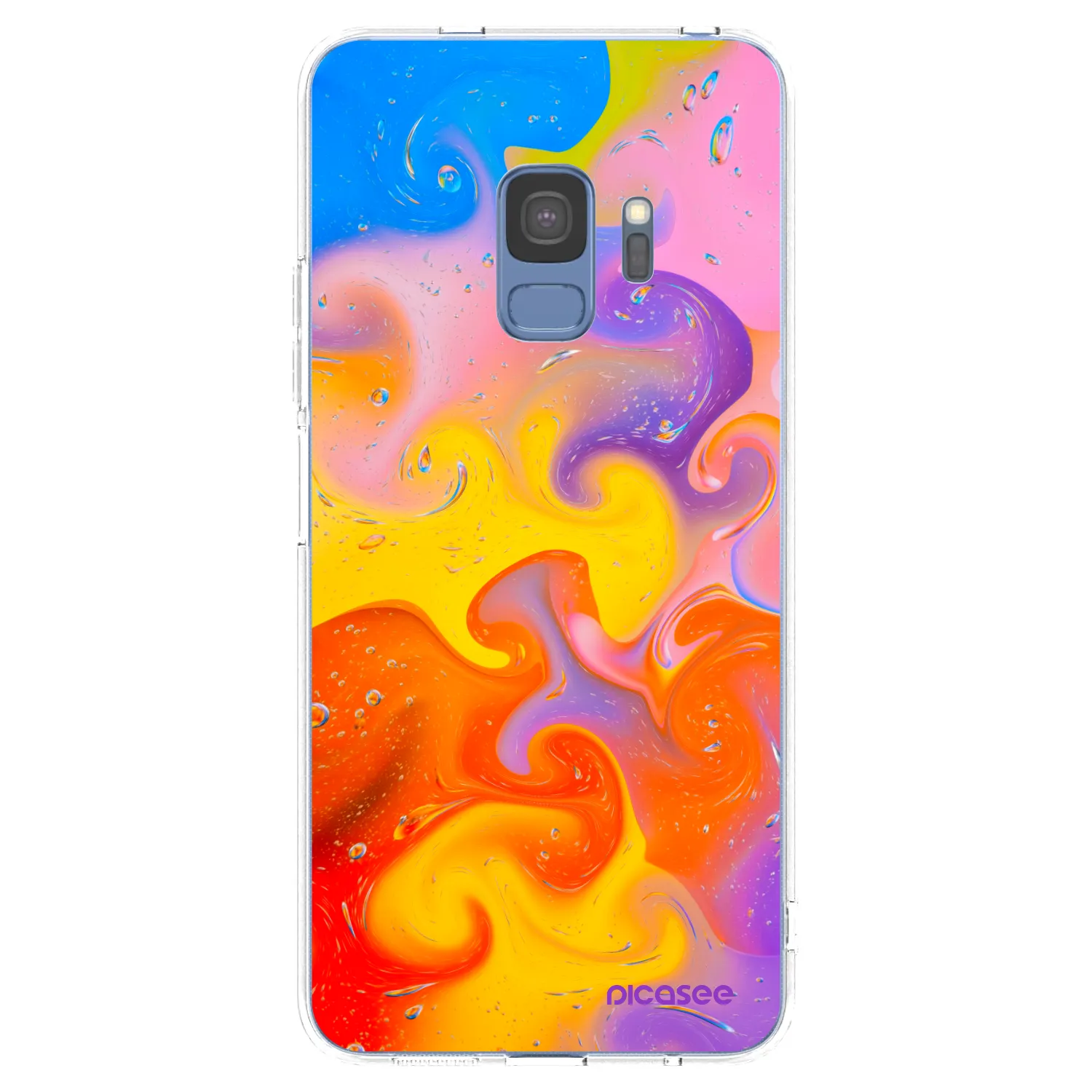 Picasee husă transparentă din silicon pentru Samsung Galaxy S9 G960F - Bubbles