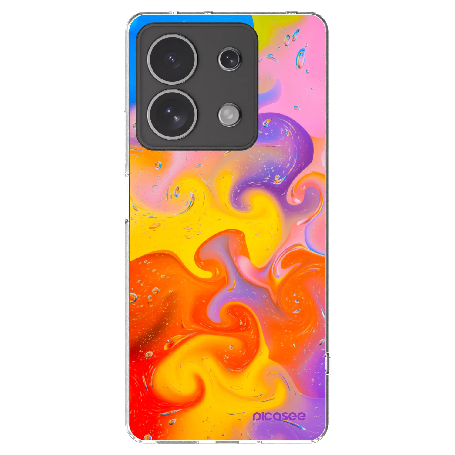 Picasee husă transparentă din silicon pentru Xiaomi Redmi Note 13 4G - Bubbles