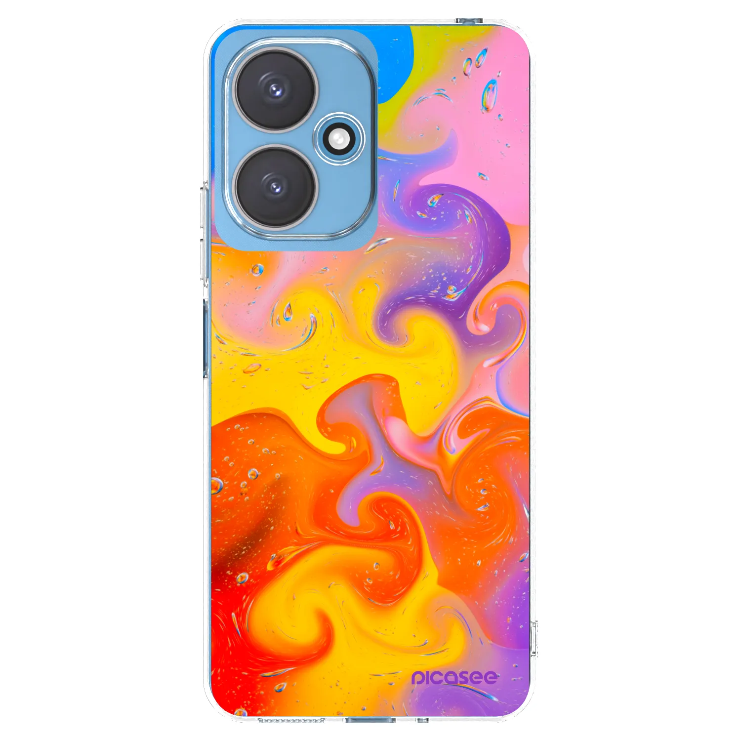 Picasee husă transparentă din silicon pentru Xiaomi Redmi 13C 5G - Bubbles