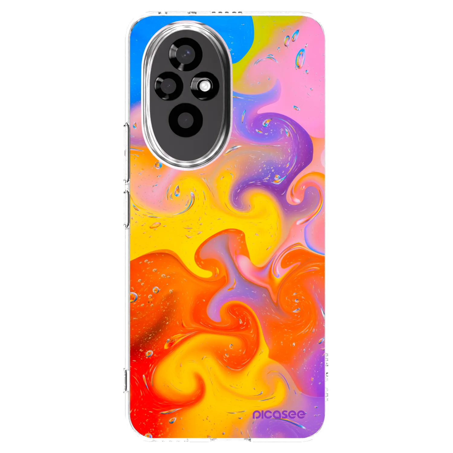 Picasee husă transparentă din silicon pentru Honor 200 Pro 5G - Bubbles