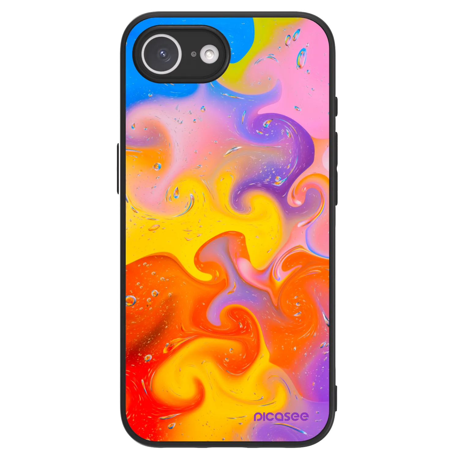 Picasee ULTIMATE CASE MagSafe pentru Apple iPhone 16e - Bubbles