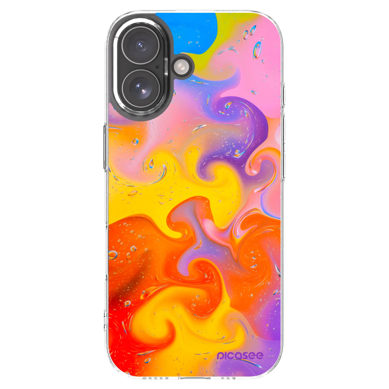 Picasee husă transparentă din silicon pentru Apple iPhone 17 - Bubbles