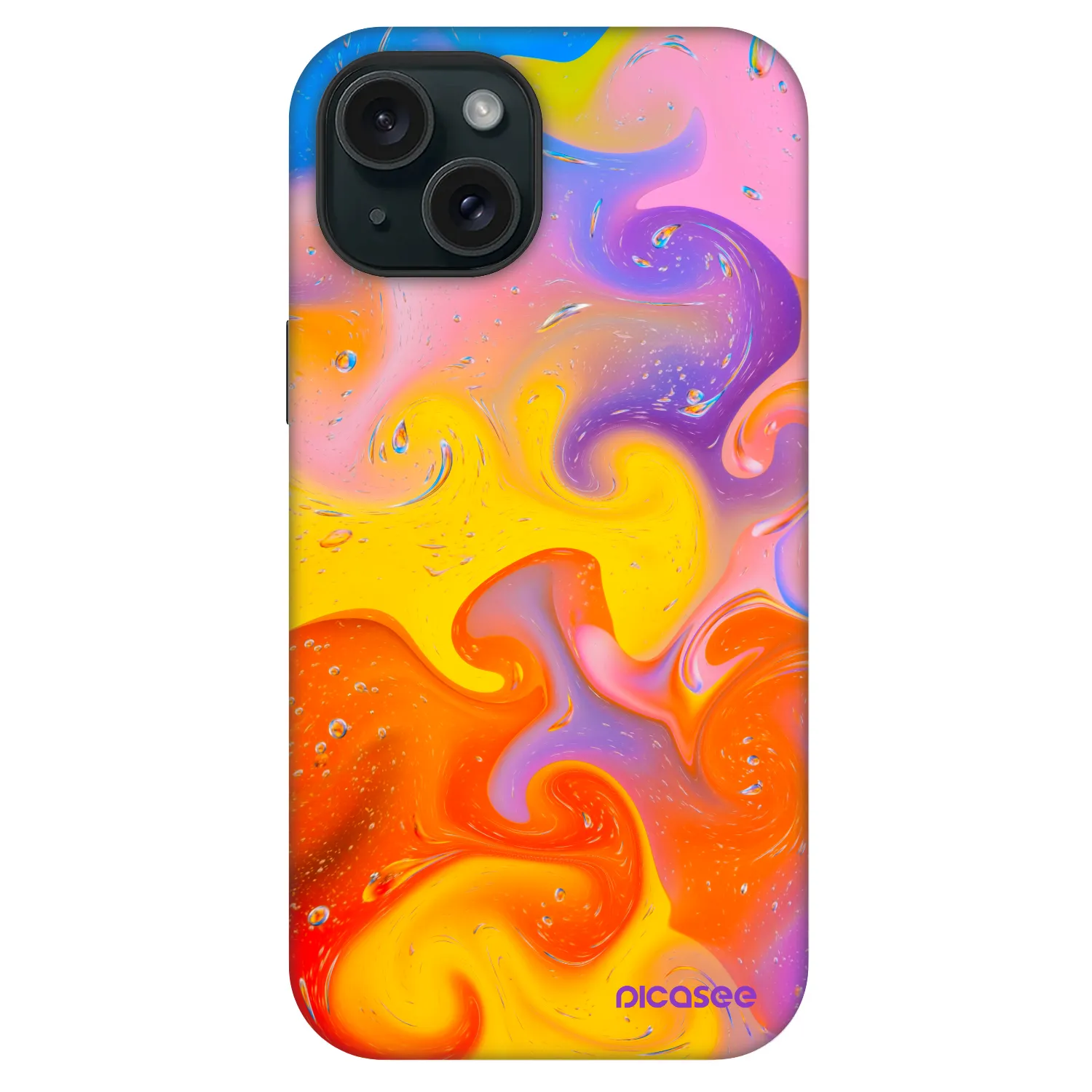 Picasee Fashion Case MagSafe pentru Apple iPhone 15 - Bubbles