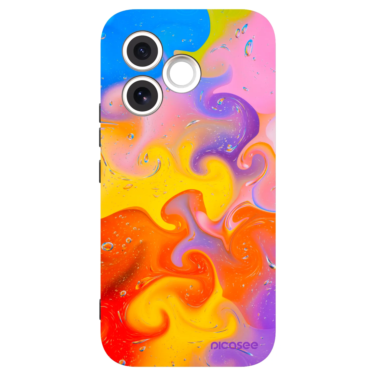 Picasee husă neagră din silicon pentru Honor 600 Lite - Bubbles