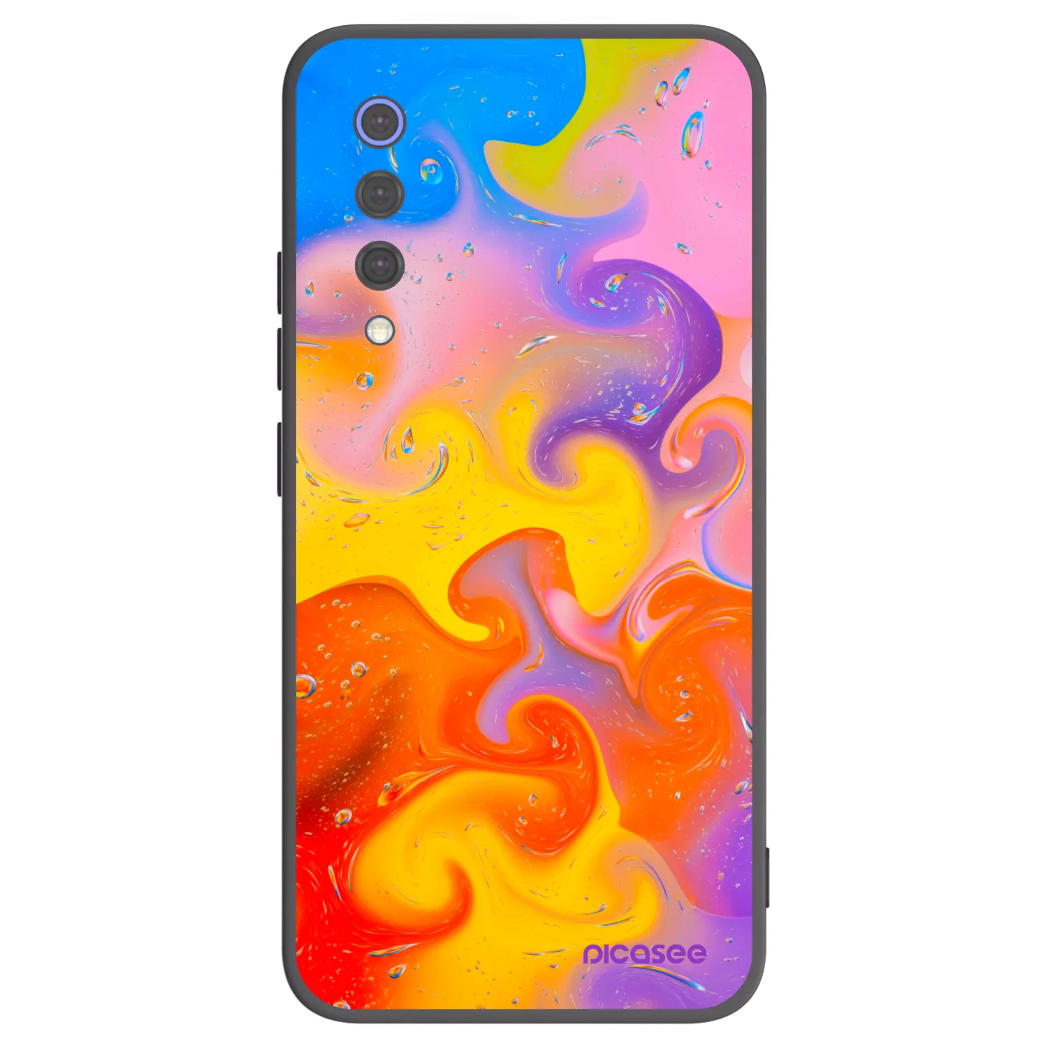 Picasee husă neagră din silicon pentru Xiaomi Mi 9 SE - Bubbles