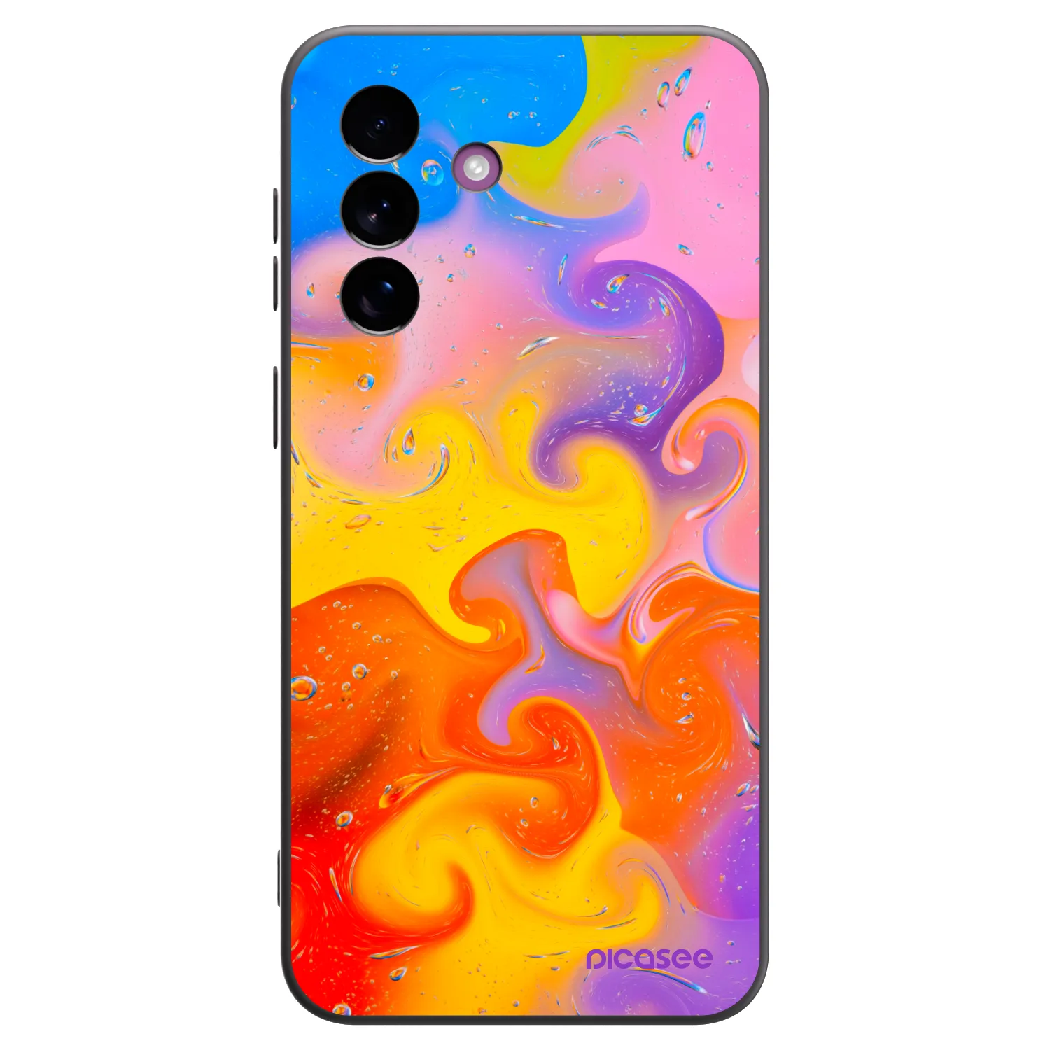 Picasee husă neagră din silicon pentru Samsung Galaxy A37 - Bubbles