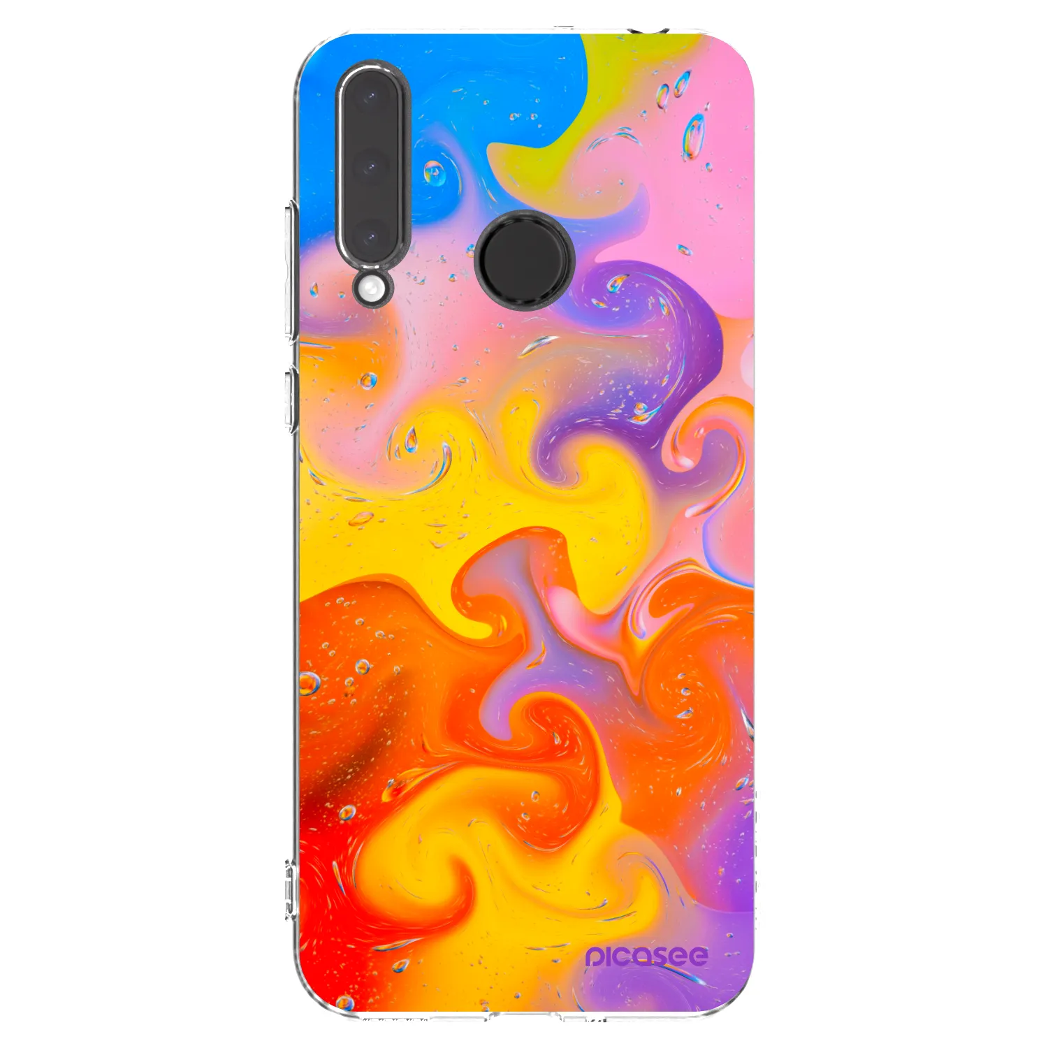 Picasee husă transparentă din silicon pentru Honor 20 Lite - Bubbles