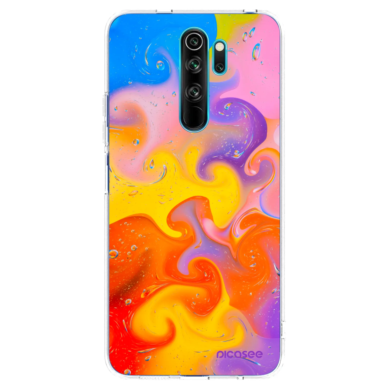 Picasee husă transparentă din silicon pentru Xiaomi Redmi Note 8 Pro - Bubbles