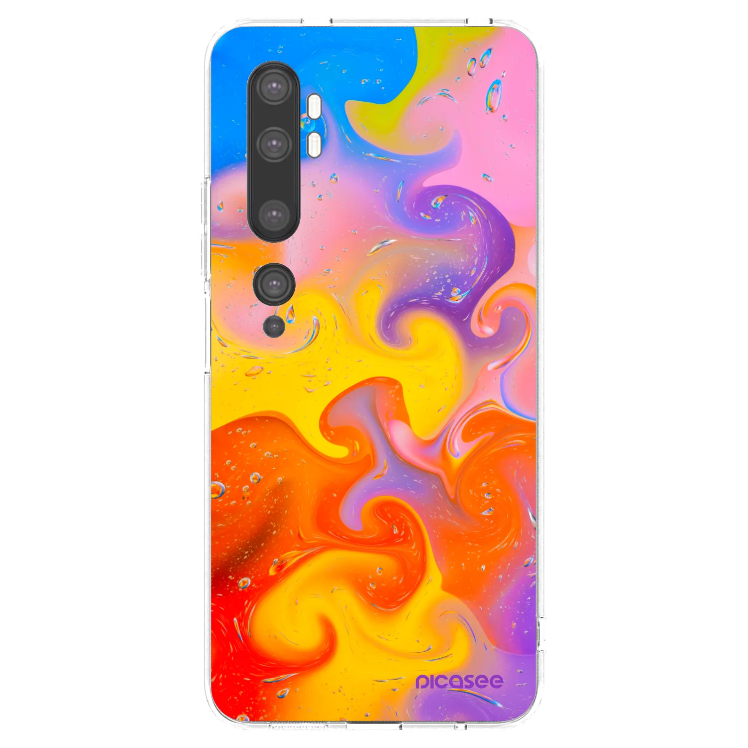 Picasee husă transparentă din silicon pentru Xiaomi Mi Note 10 (Pro) - Bubbles