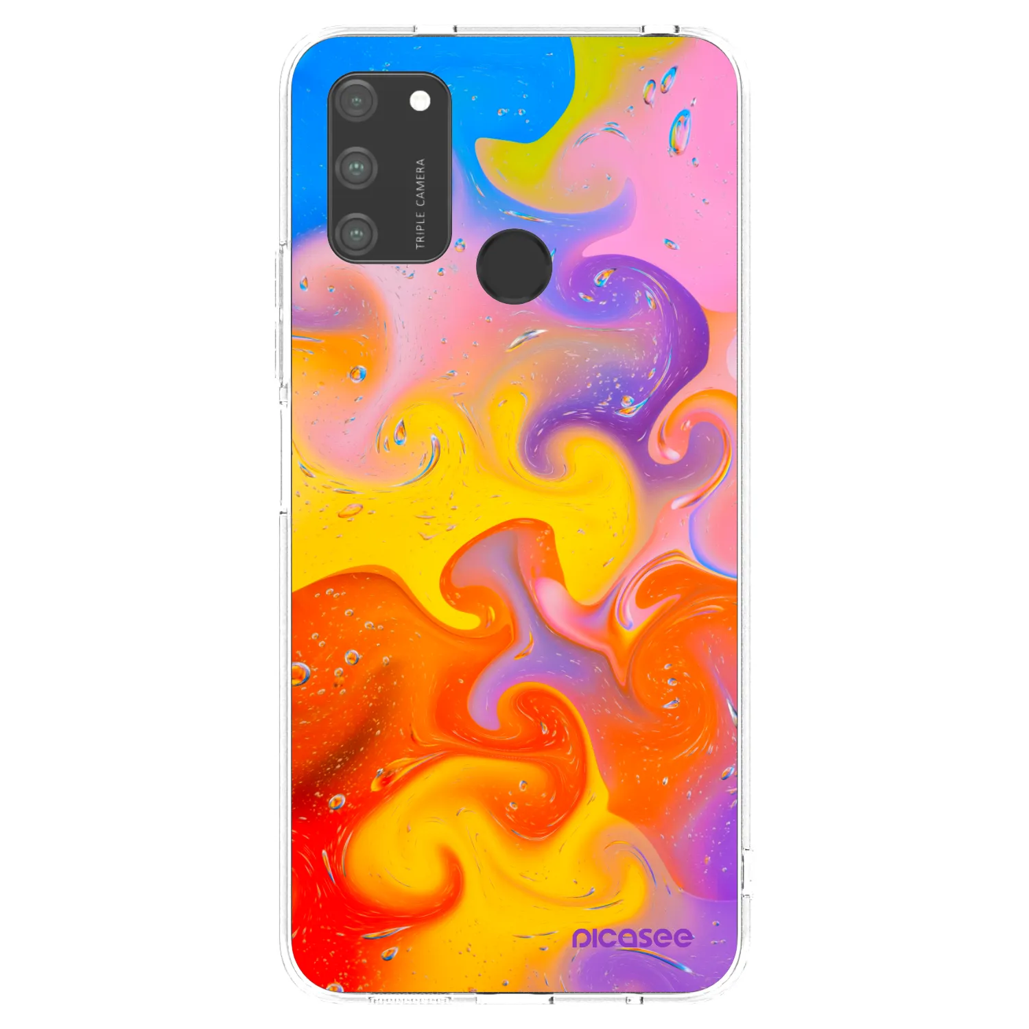Picasee husă transparentă din silicon pentru Honor 9A - Bubbles