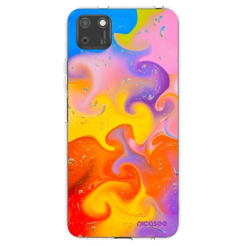 Picasee husă transparentă din silicon pentru Huawei Y5P - Bubbles