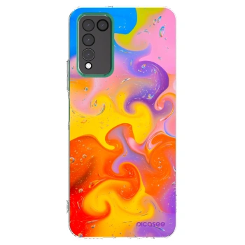 Picasee husă transparentă din silicon pentru Honor 10X Lite - Bubbles