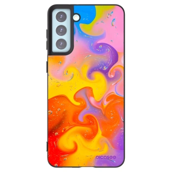 Picasee husă neagră din silicon pentru Samsung Galaxy S21+ 5G G996F - Bubbles