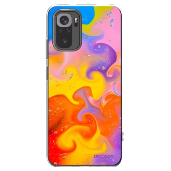 Picasee husă transparentă din silicon pentru Xiaomi Redmi Note 10 - Bubbles