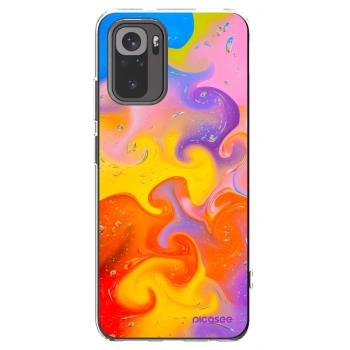 Picasee husă transparentă din silicon pentru Xiaomi Redmi Note 10S - Bubbles