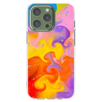 Picasee husă transparentă din silicon pentru Apple iPhone 13 Pro - Bubbles