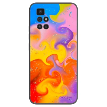 Picasee husă neagră din silicon pentru Xiaomi Redmi 10 - Bubbles