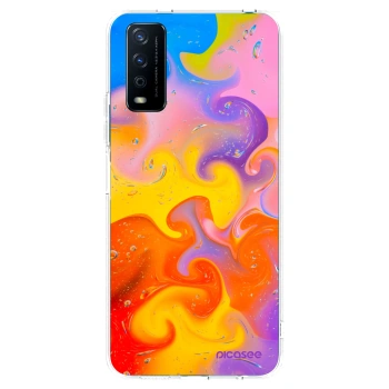 Picasee husă transparentă din silicon pentru Vivo Y11s - Bubbles