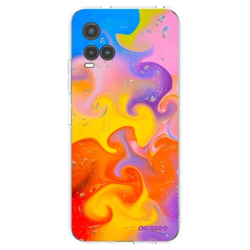 Picasee husă transparentă din silicon pentru Vivo Y33s - Bubbles