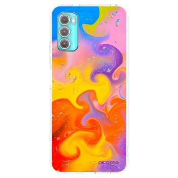 Picasee husă transparentă din silicon pentru Motorola Moto G60 - Bubbles