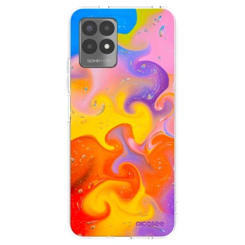 Picasee husă transparentă din silicon pentru Realme 8i - Bubbles
