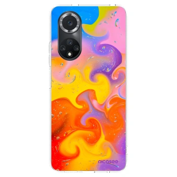Picasee husă transparentă din silicon pentru Huawei Nova 9 SE - Bubbles