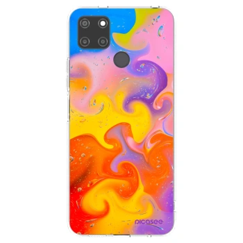 Picasee husă transparentă din silicon pentru Realme C21Y - Bubbles