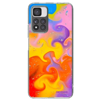 Picasee husă transparentă din silicon pentru Xiaomi Redmi Note 11 Pro+ 5G - Bubbles