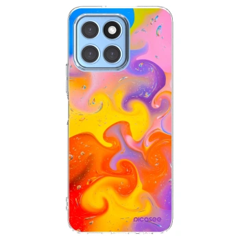 Picasee husă transparentă din silicon pentru Honor X8 5G - Bubbles