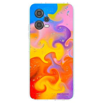 Picasee husă transparentă din silicon pentru Xiaomi Poco X5 - Bubbles