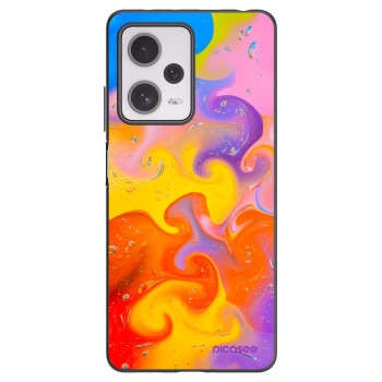 Picasee husă neagră din silicon pentru Xiaomi Redmi Note 12 Pro+ 5G - Bubbles