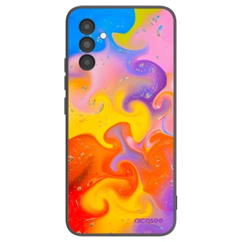 Picasee husă neagră din silicon pentru Samsung Galaxy A04s A047F - Bubbles